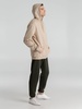 Толстовка с капюшоном унисекс Hoodie, бежевая с логотипом