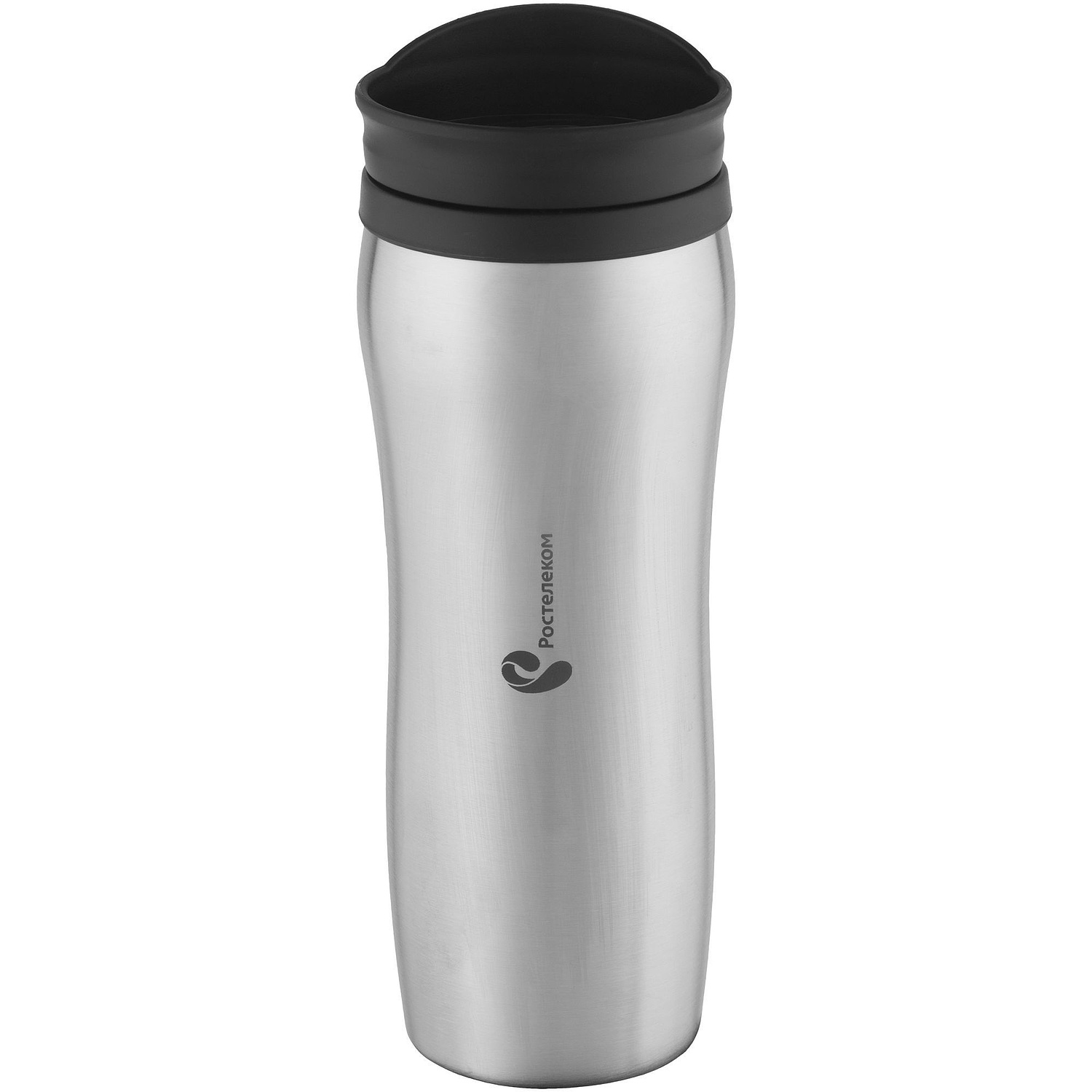 Термостакан Shape, серебристый с логотипом