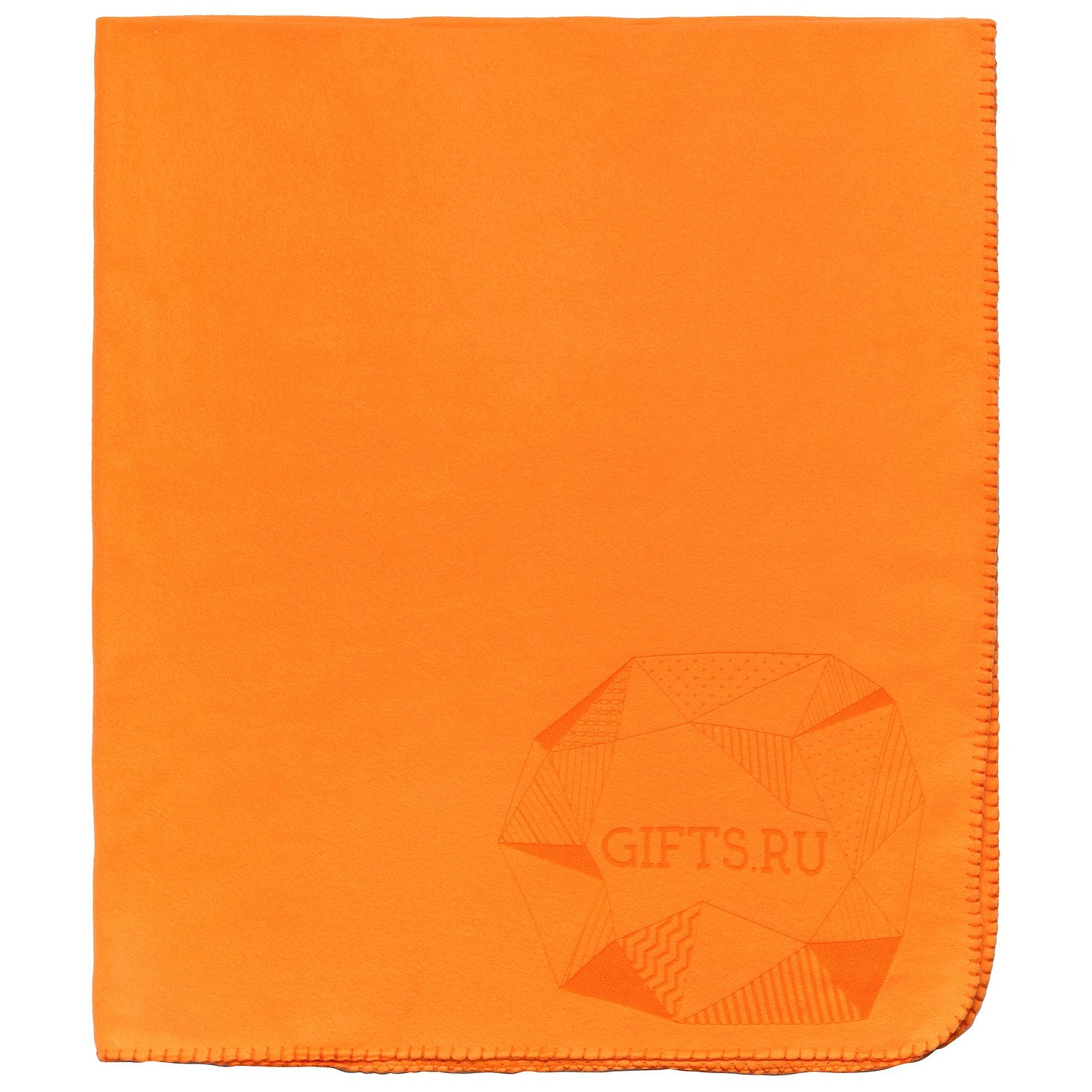 Флисовый плед Warm&Peace XL, оранжевый