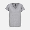 Футболка женская Regent Women с V-образным вырезом, серый меланж, размер S