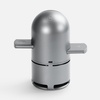 Bluetooth-колонка с беспроводной зарядкой Droid, серая с логотипом