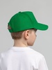 Бейсболка детская Standard Kids, зеленая с логотипом
