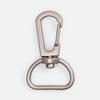 Застежка-карабин Snap Hook, M, серебристая с логотипом