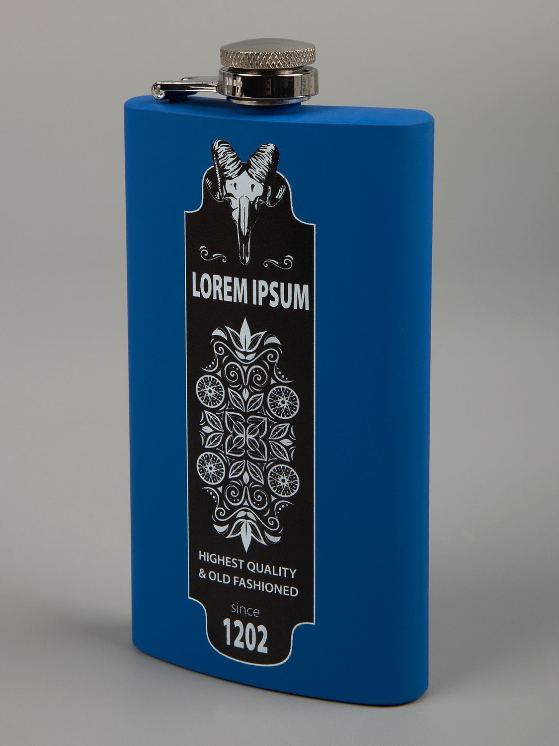 Фляжка Beatum, синяя с логотипом