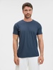 Футболка унисекс Regent 150, синяя (джинс) с логотипом
