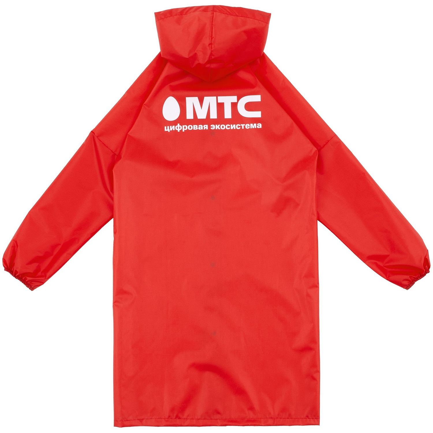 Дождевик унисекс Rainman Strong, красный с логотипом