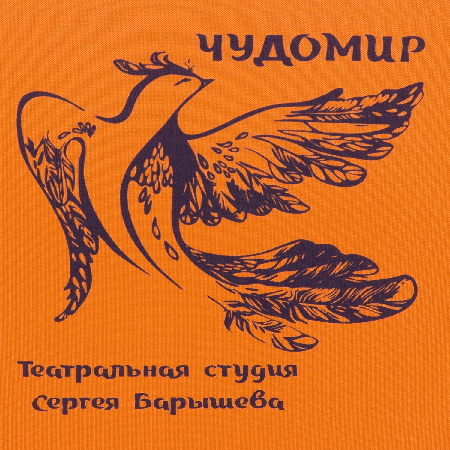 Зонт-трость Promo, оранжевый с логотипом