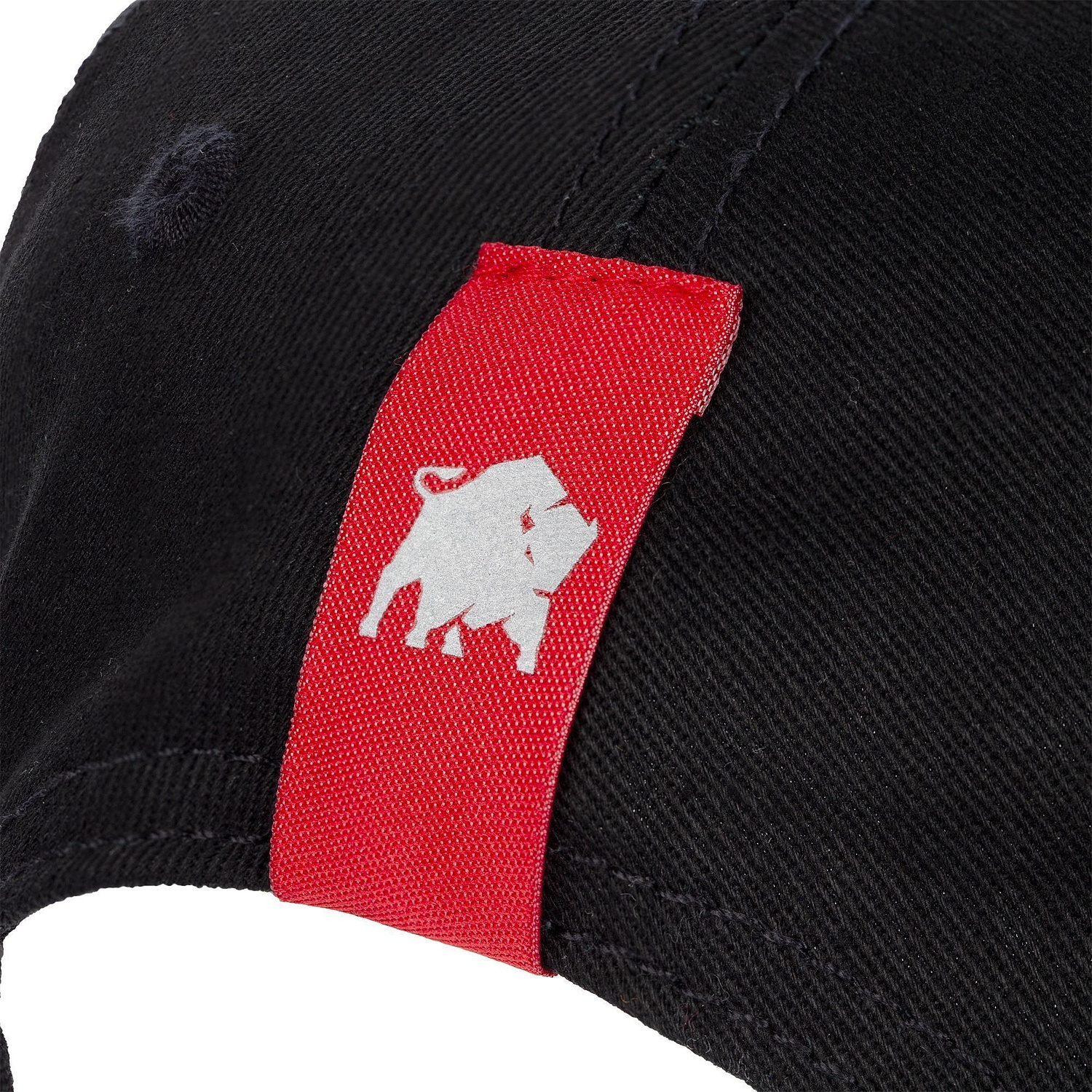 Лейбл тканевый Epsilon, S, красный с логотипом