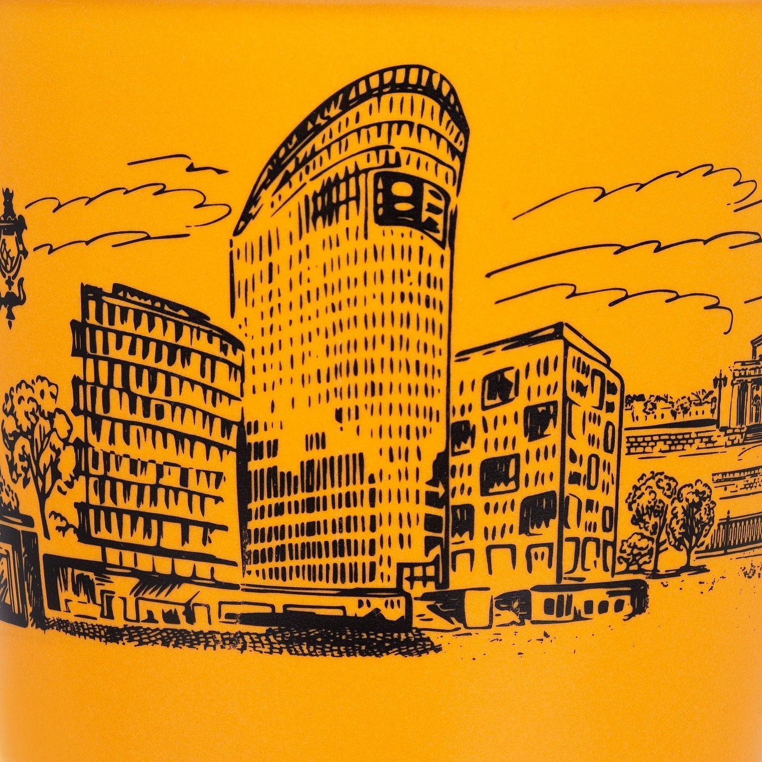 Кружка Doppel, желтая с логотипом