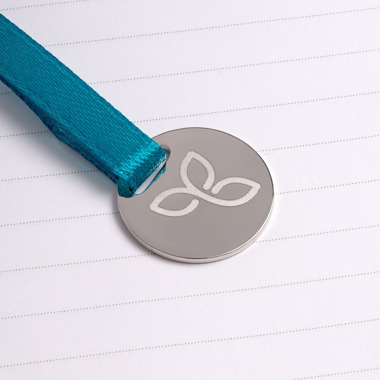 Ежедневник Lafite, недатированный, бирюзовый с логотипом