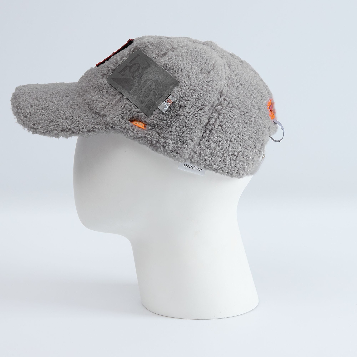 Бейсболка Oblako, утепленная, молочно-белая