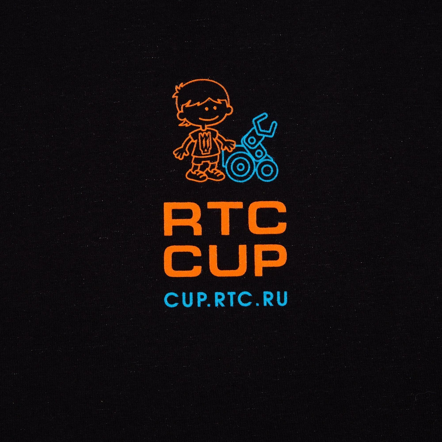 Футболка унисекс T-bolka 140, черная с логотипом