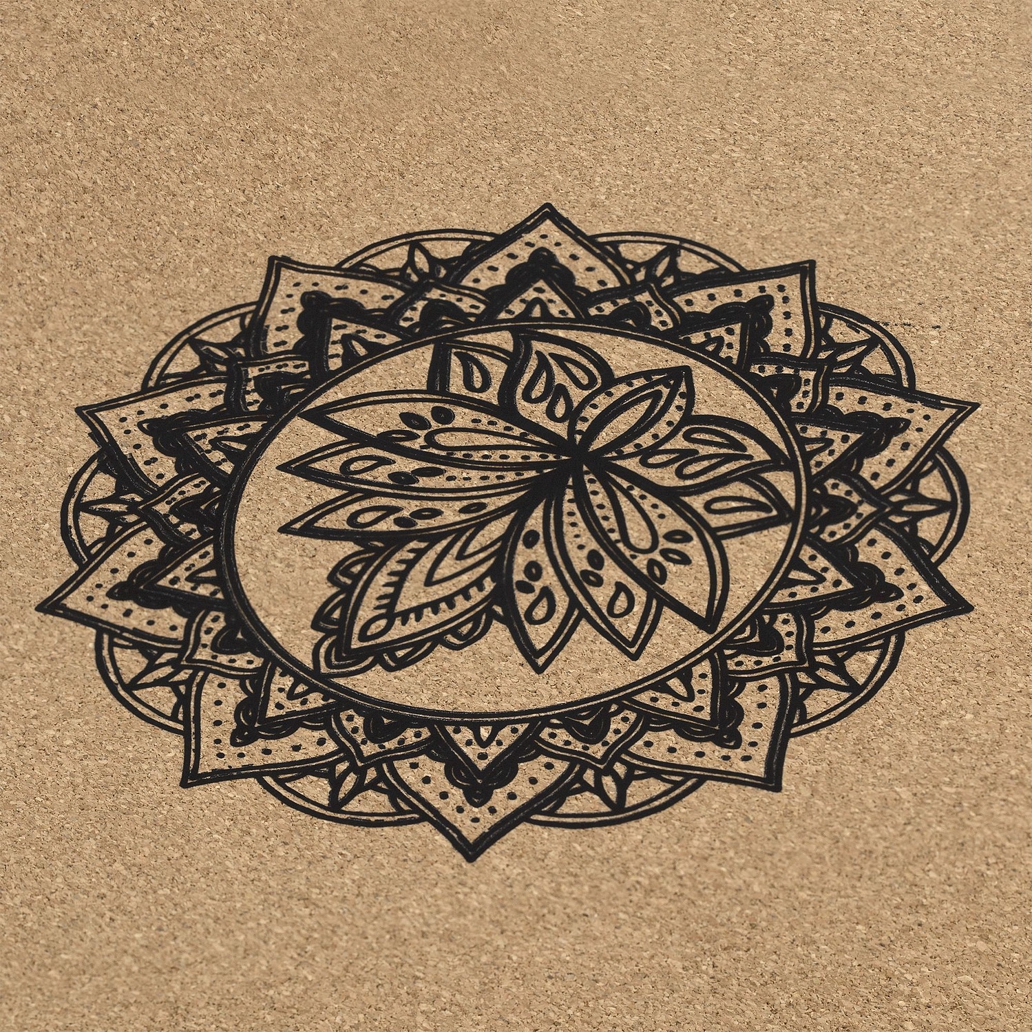 Коврик для йоги и фитнеса Ekork с логотипом