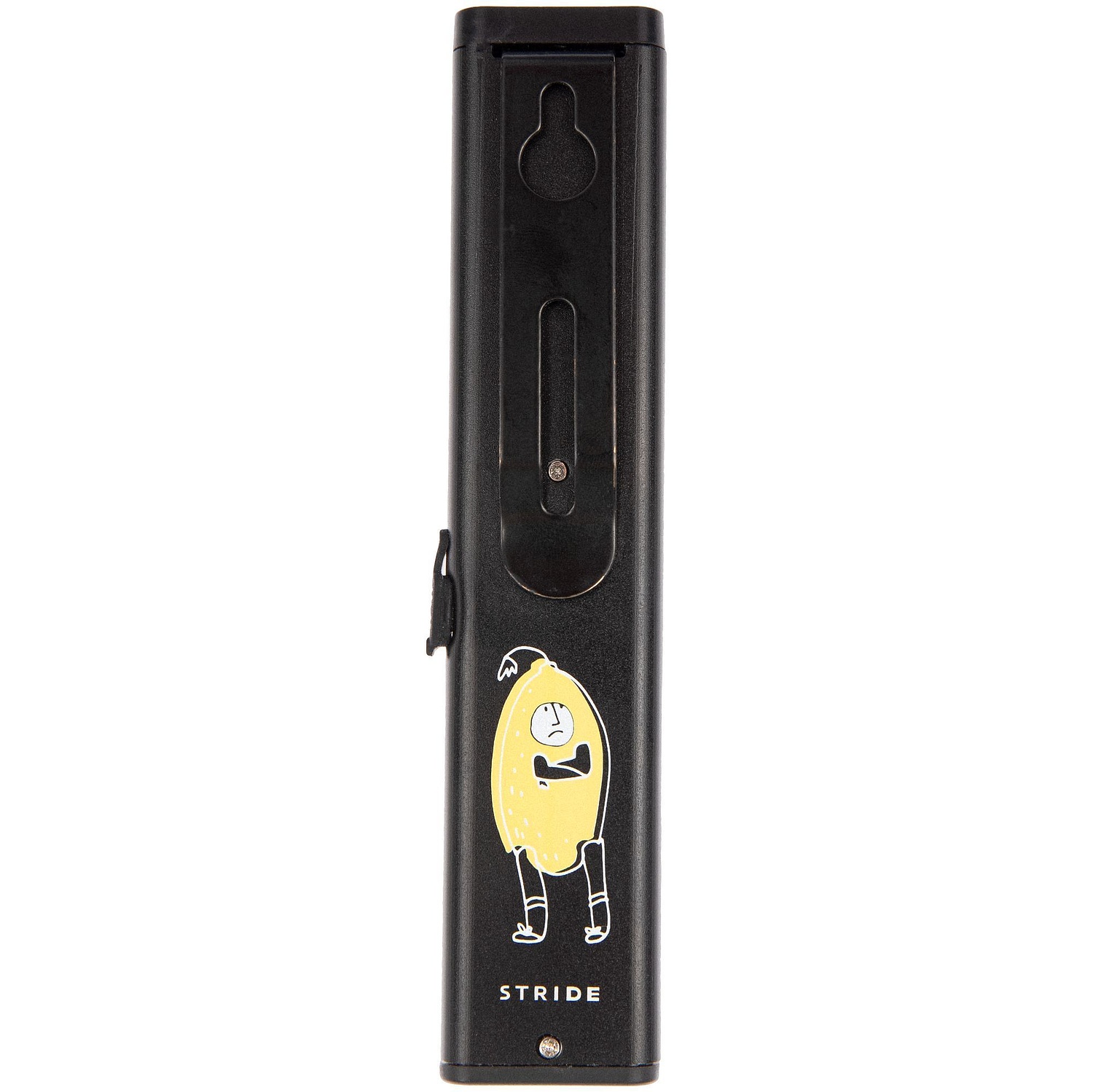 Фонарик-факел аккумуляторный Wallis с магнитом, черный с логотипом