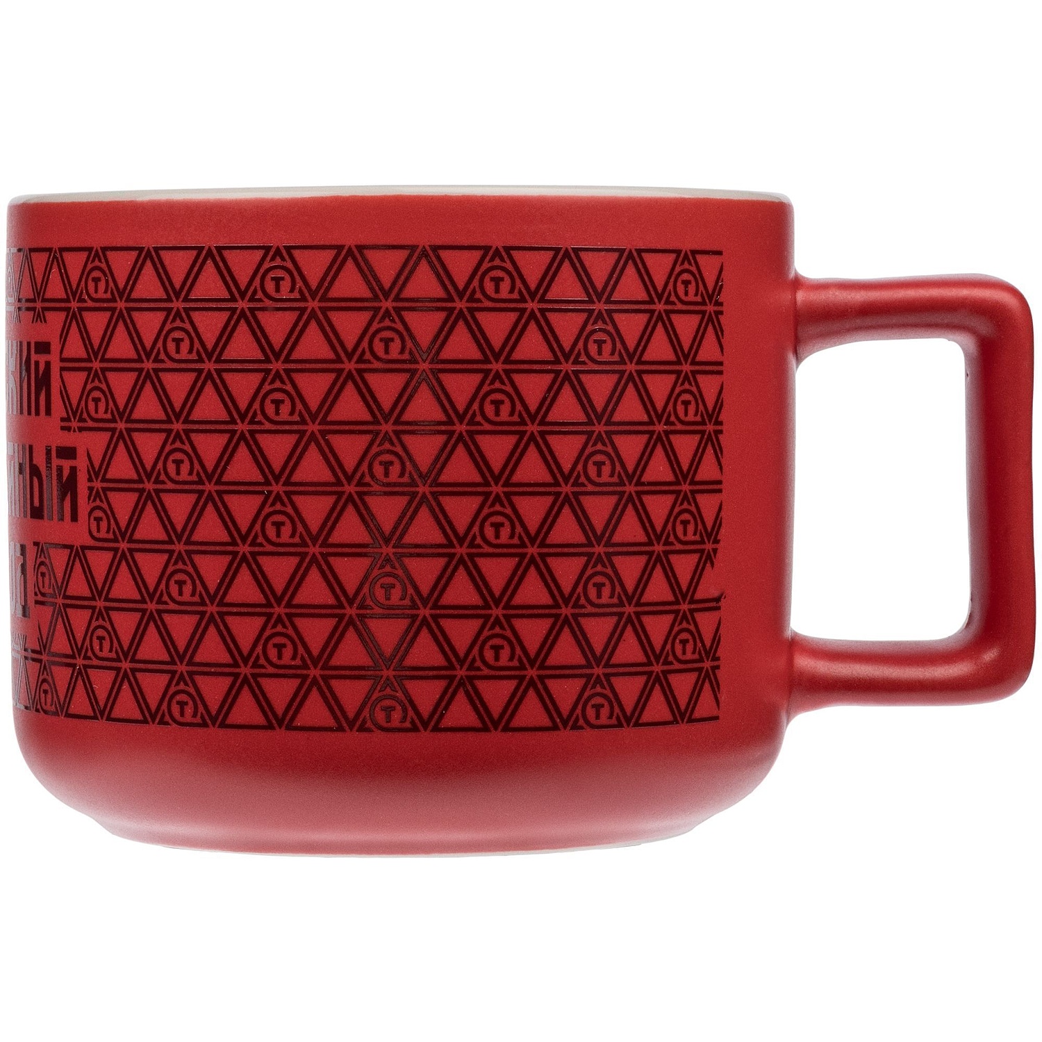 Чашка Fusion, красная с логотипом