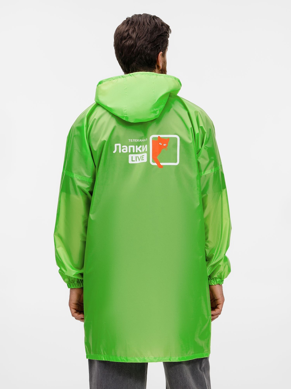 Дождевик Rainman Zip, зеленое яблоко с логотипом