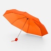 Зонт складной Basic, оранжевый с логотипом