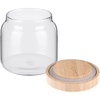 Банка с бамбуковой крышкой Woody S с логотипом