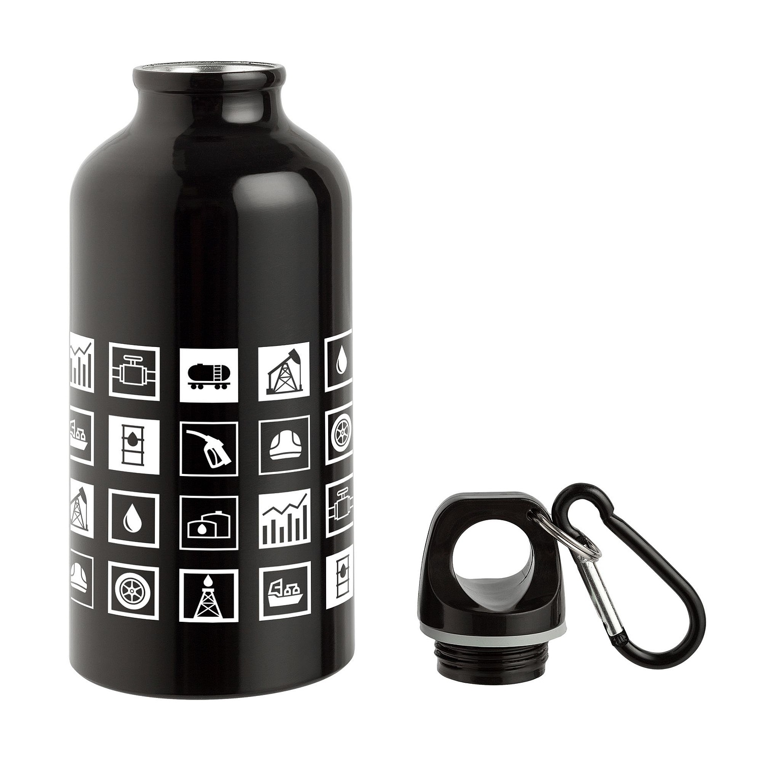 Бутылка для спорта Re-Source, черная