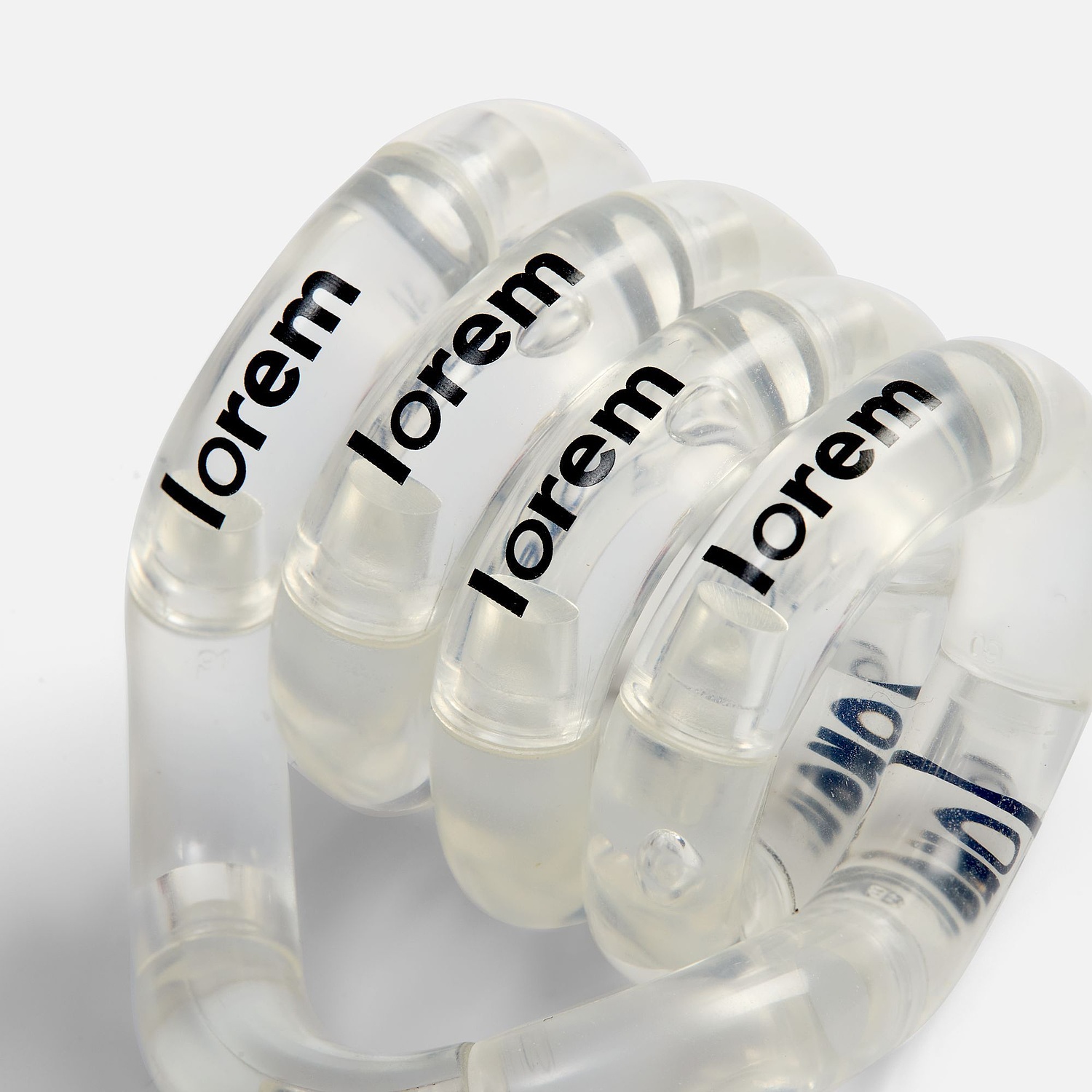 Антистресс Tangle, прозрачный с логотипом