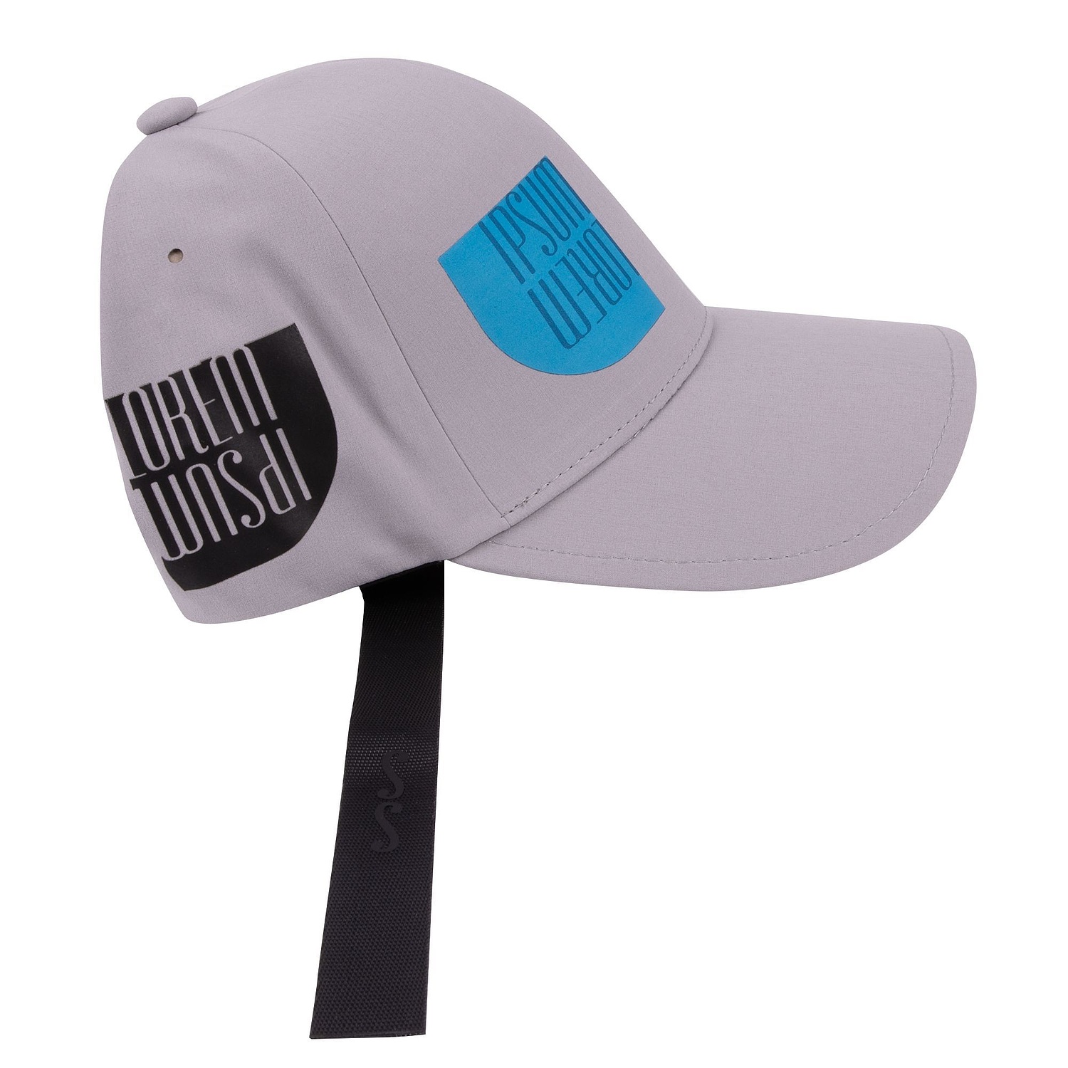 Бейсболка Kosmos, серая с логотипом