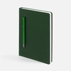 Ежедневник Magnet Shall, недатированный, зеленый с логотипом