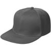 Бейсболка Snapback с прямым козырьком, серая с логотипом