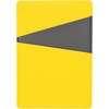 Картхолдер Dual, серо-желтый с логотипом