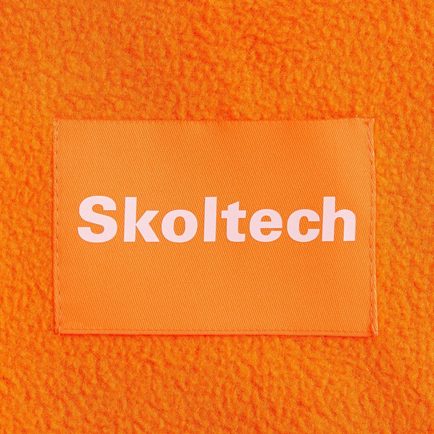 Лейбл тканевый Epsilon, XL, оранжевый неон с логотипом