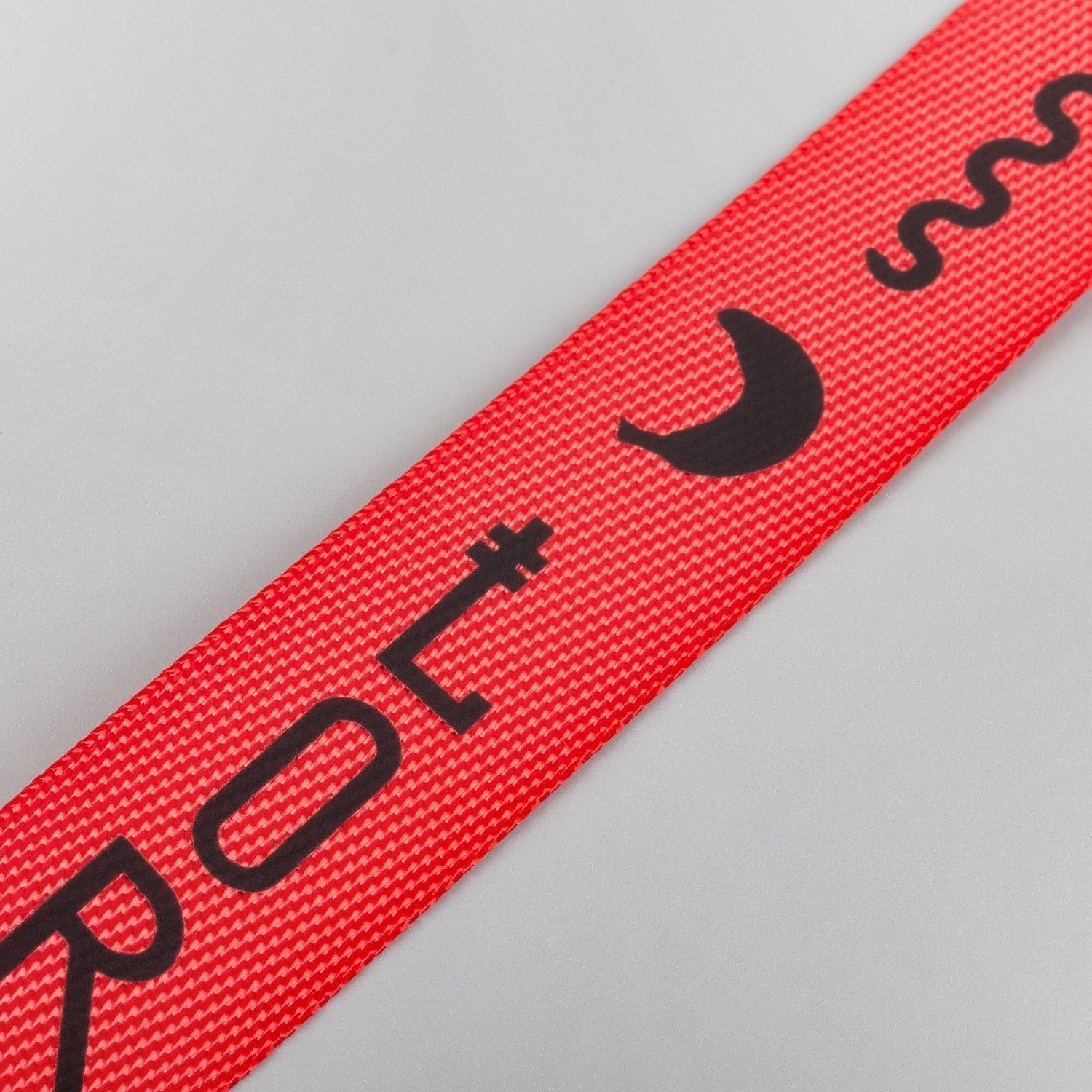 Стропа текстильная Fune 20 M, красная, 100 см с логотипом