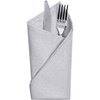 Салфетка сервировочная Settle In, серая с логотипом