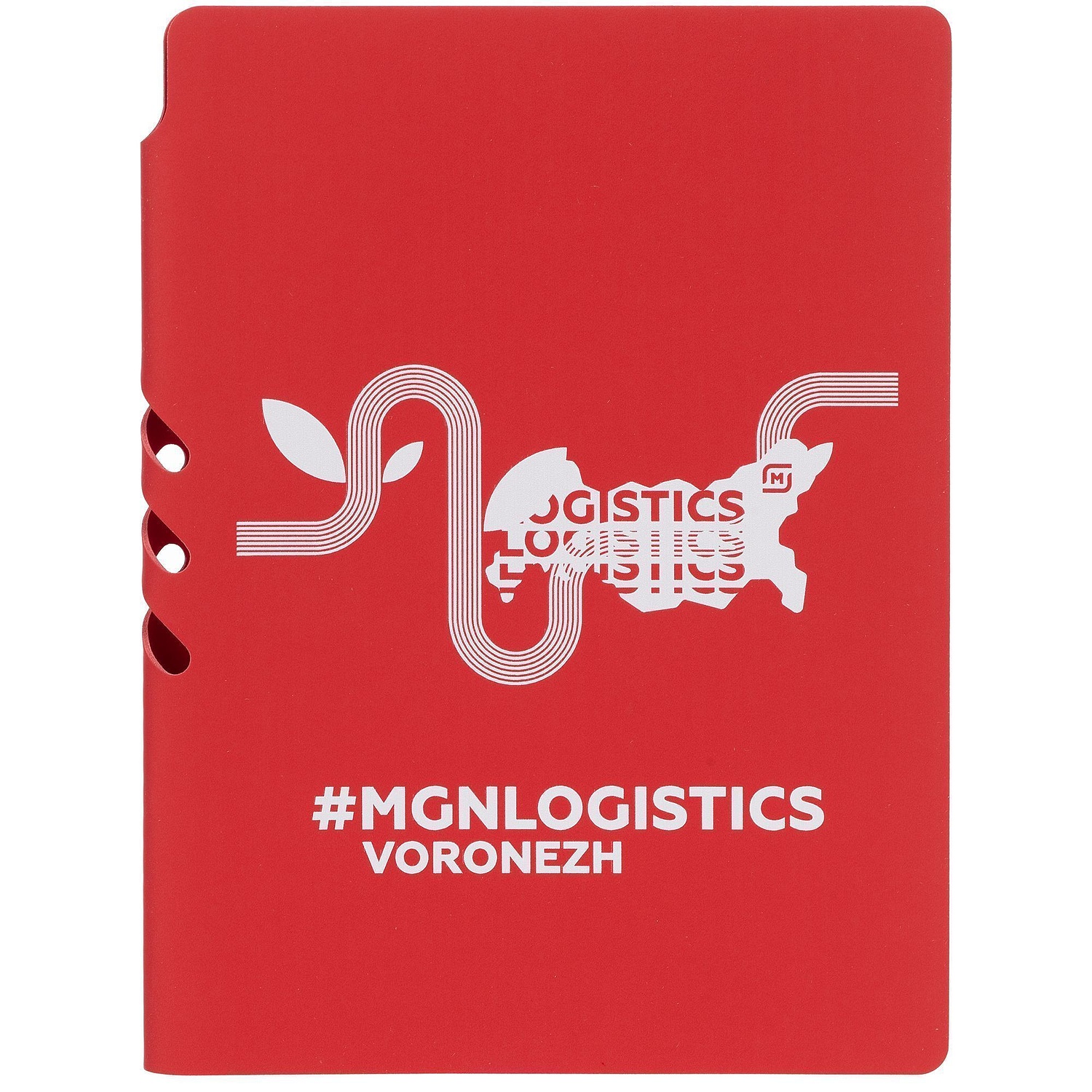 Ежедневник Flexpen Shall, недатированный, красный с логотипом