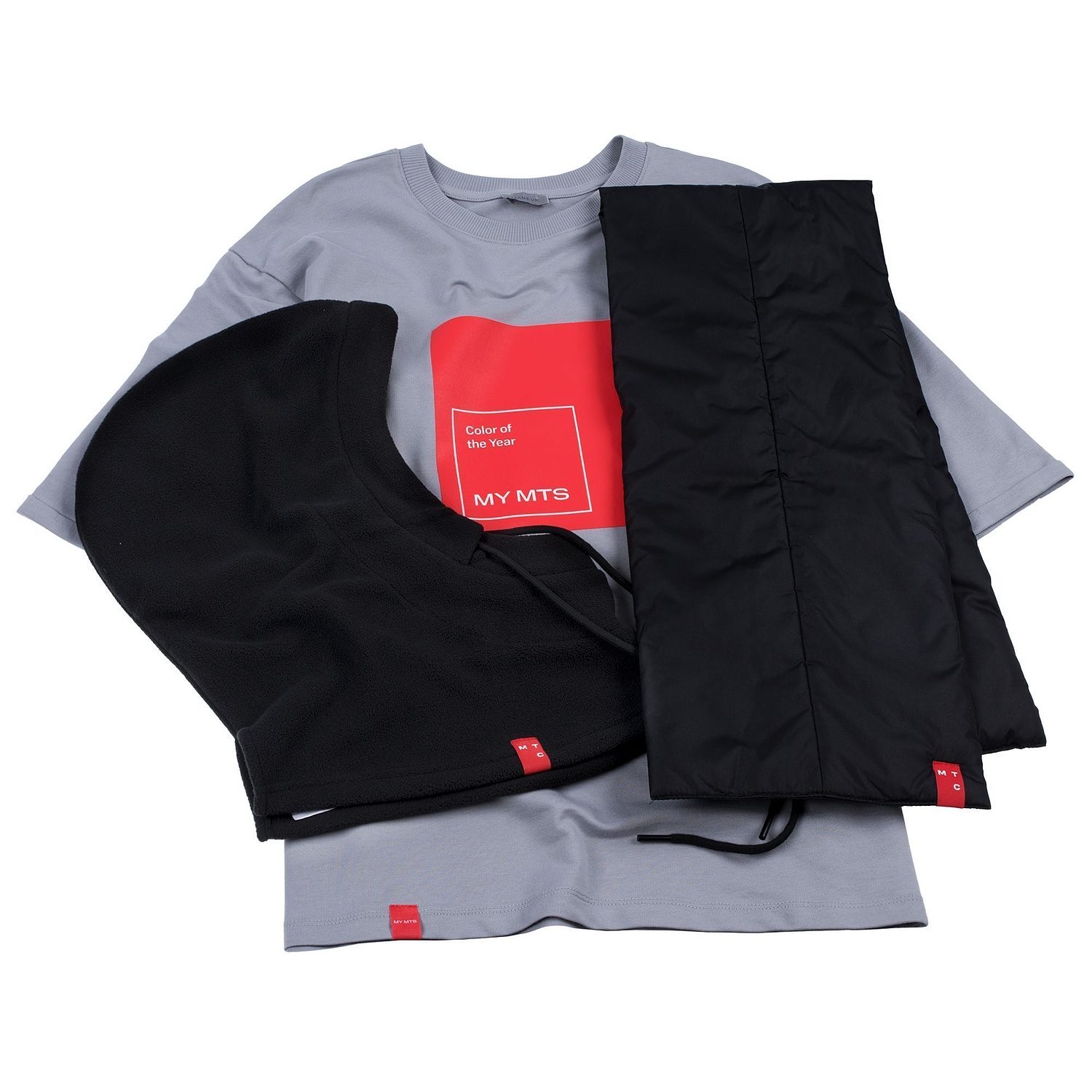 Балаклава-капюшон Nesse, черная с логотипом