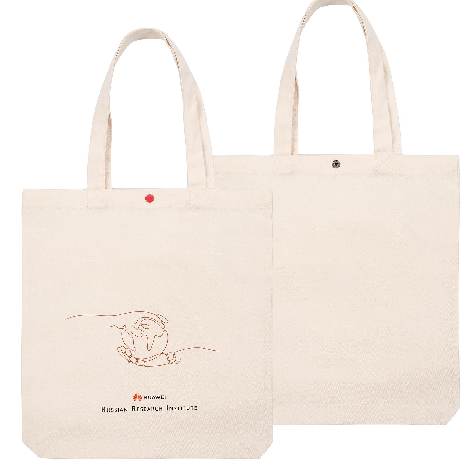 Кнопка Clavis, M, красная с логотипом