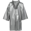 Дождевик-плащ CloudTime, серебристый с логотипом