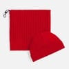 Шапка ComFleece, красная с логотипом