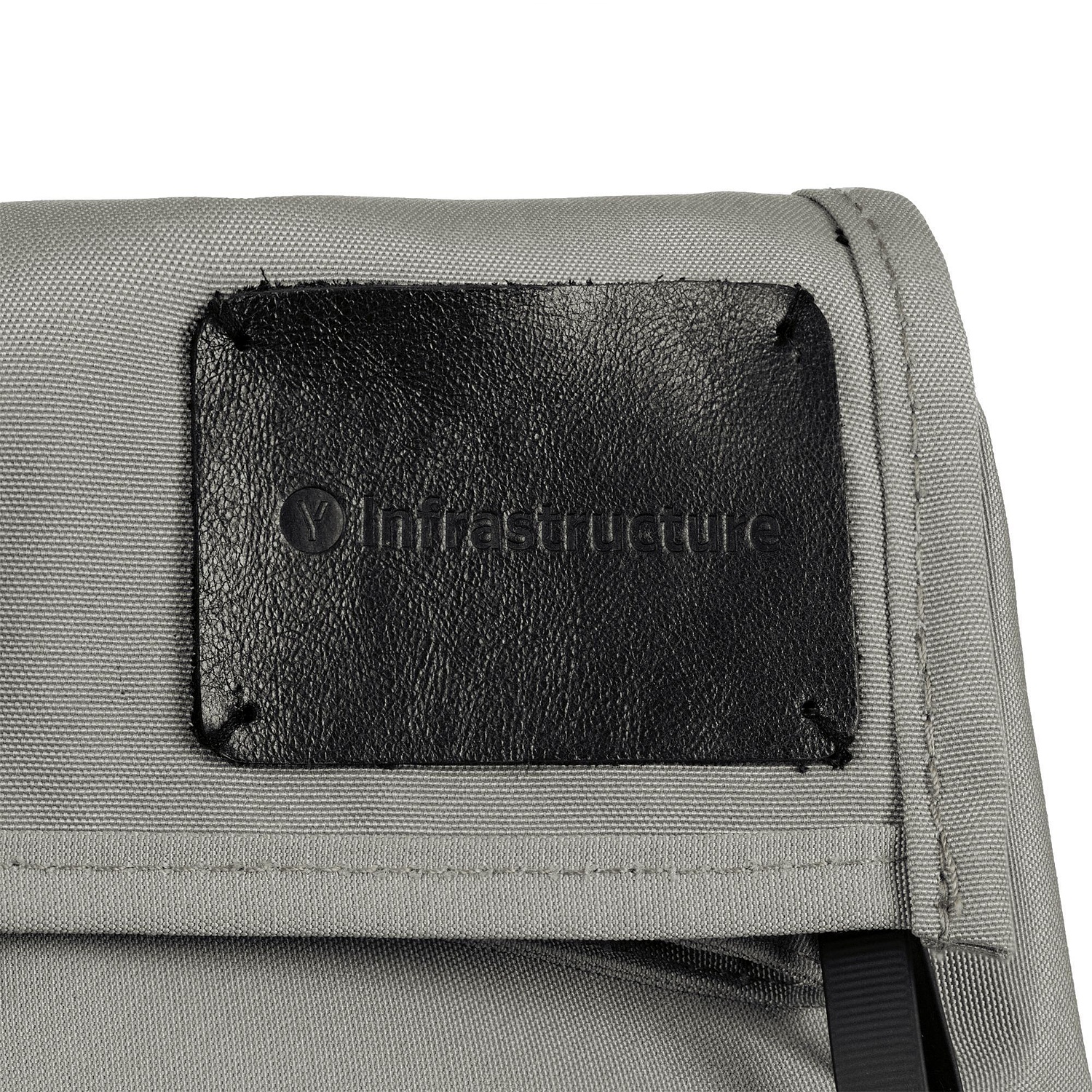 Лейбл кожаный Beta, XL, черный с логотипом