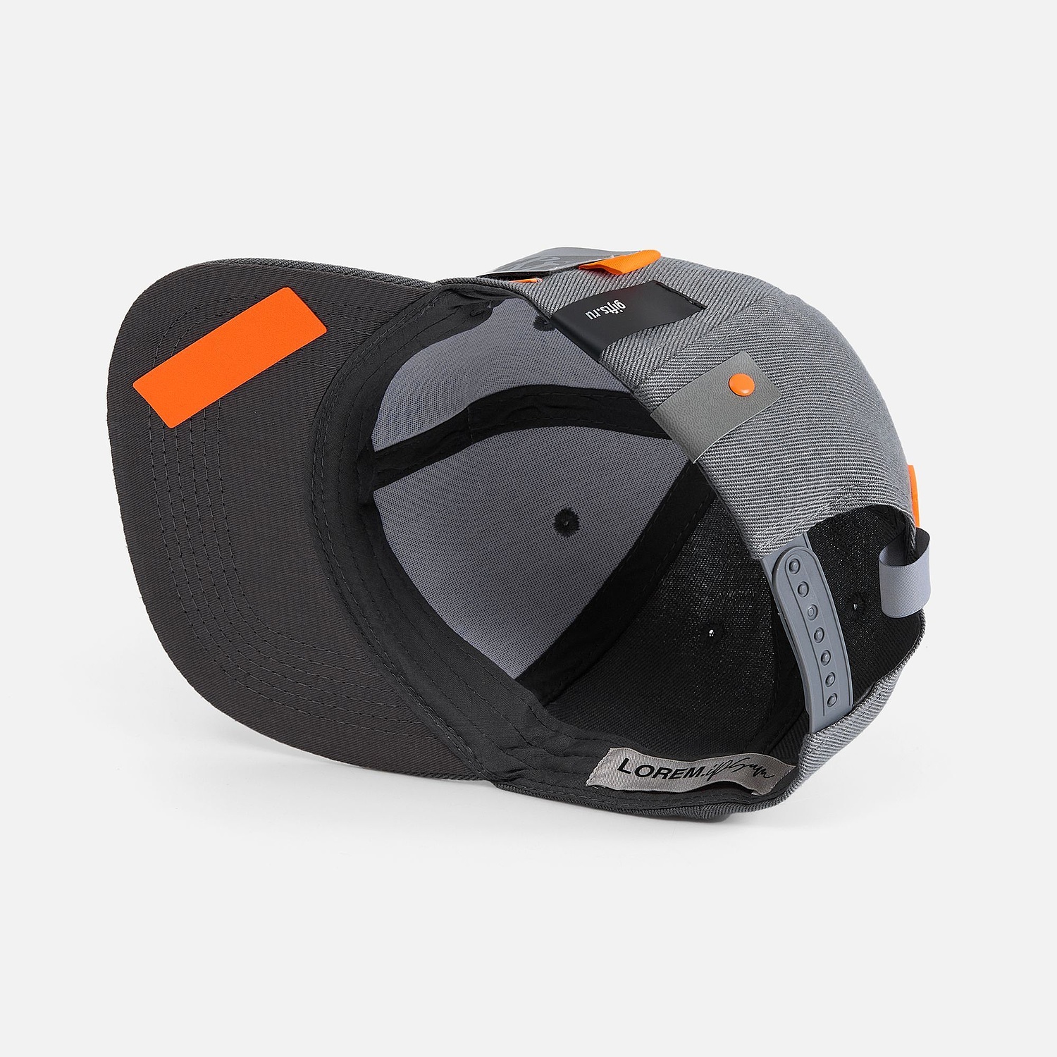 Бейсболка Snapback с прямым козырьком, белая с логотипом