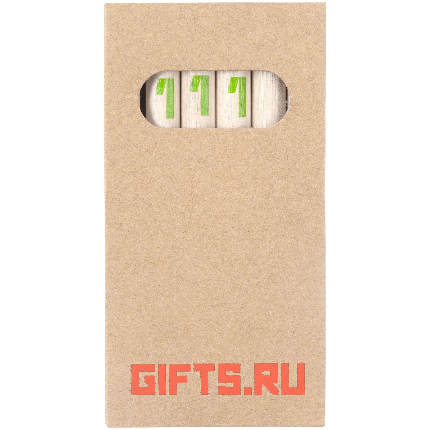 Набор цветных карандашей Pencilvania Mini, крафт с логотипом