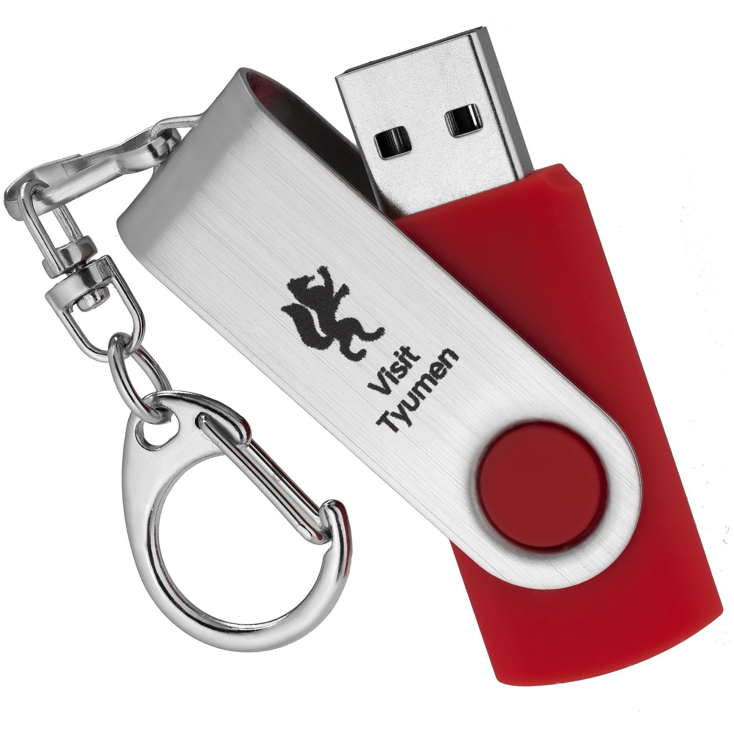 Флешка Twist, красная, 8 Гб