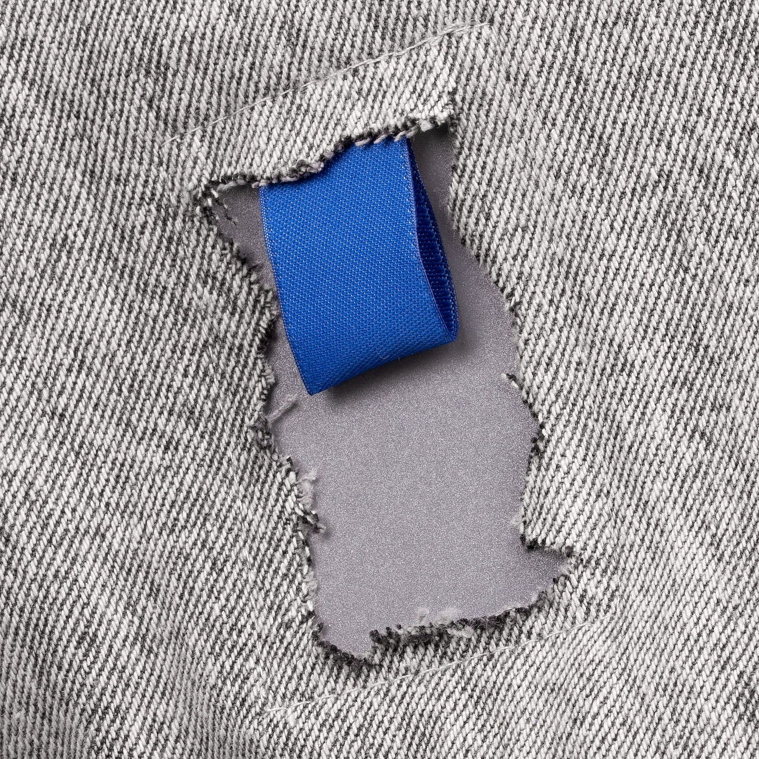 Куртка джинсовая O2, серая с логотипом