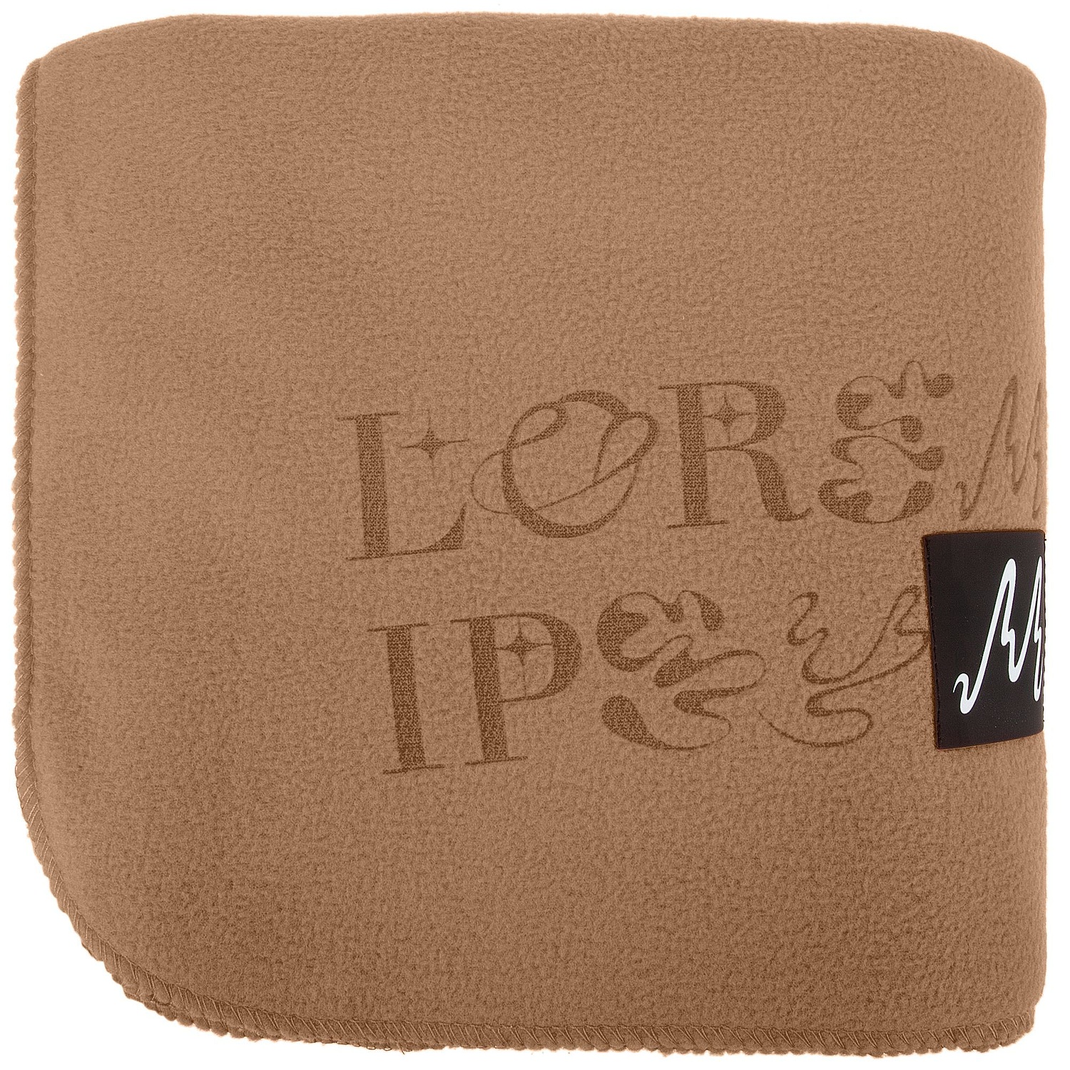 Флисовый плед Warm&Peace, бежевый