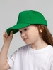 Бейсболка детская Standard Kids, зеленая с логотипом