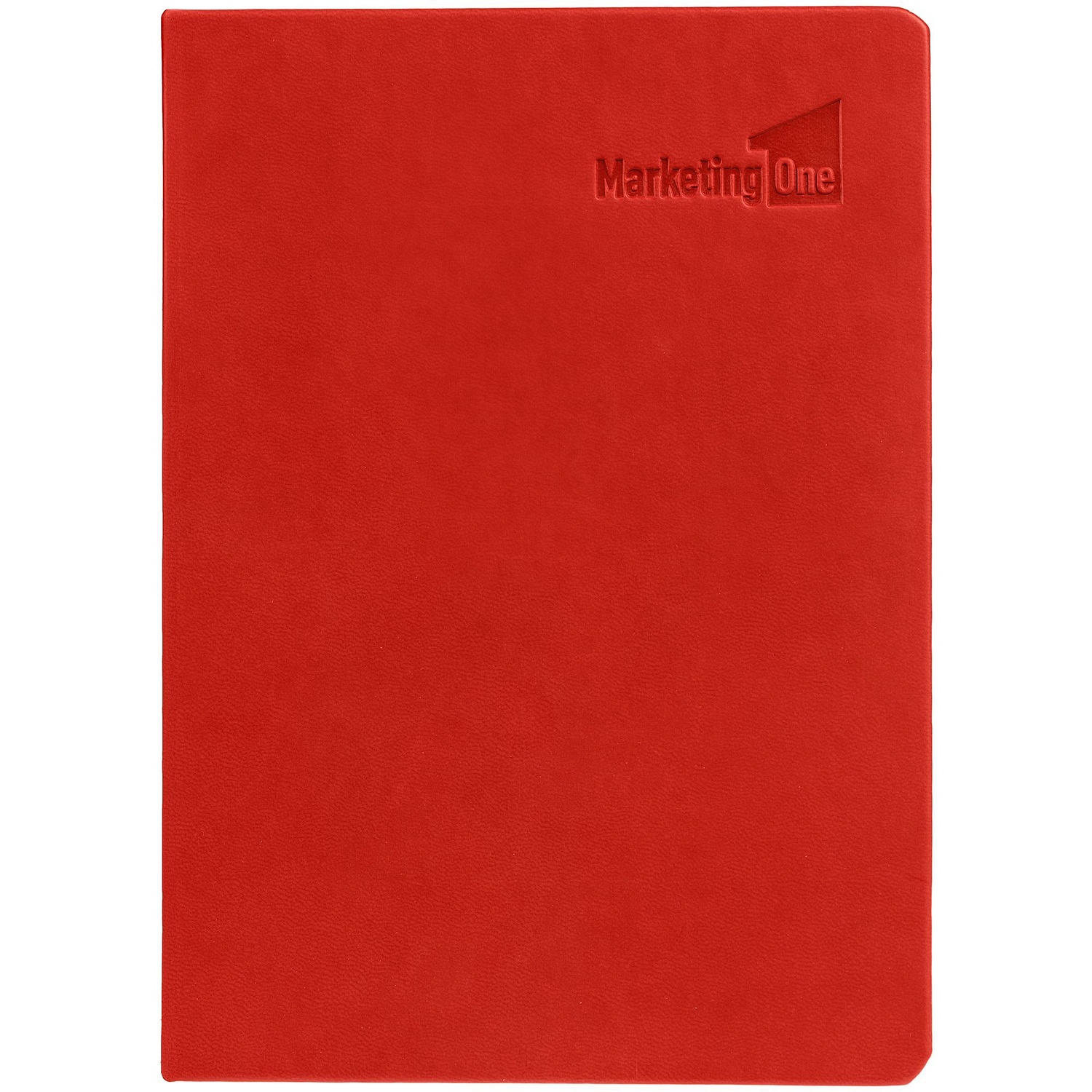 Ежедневник New Latte, недатированный, красный с логотипом