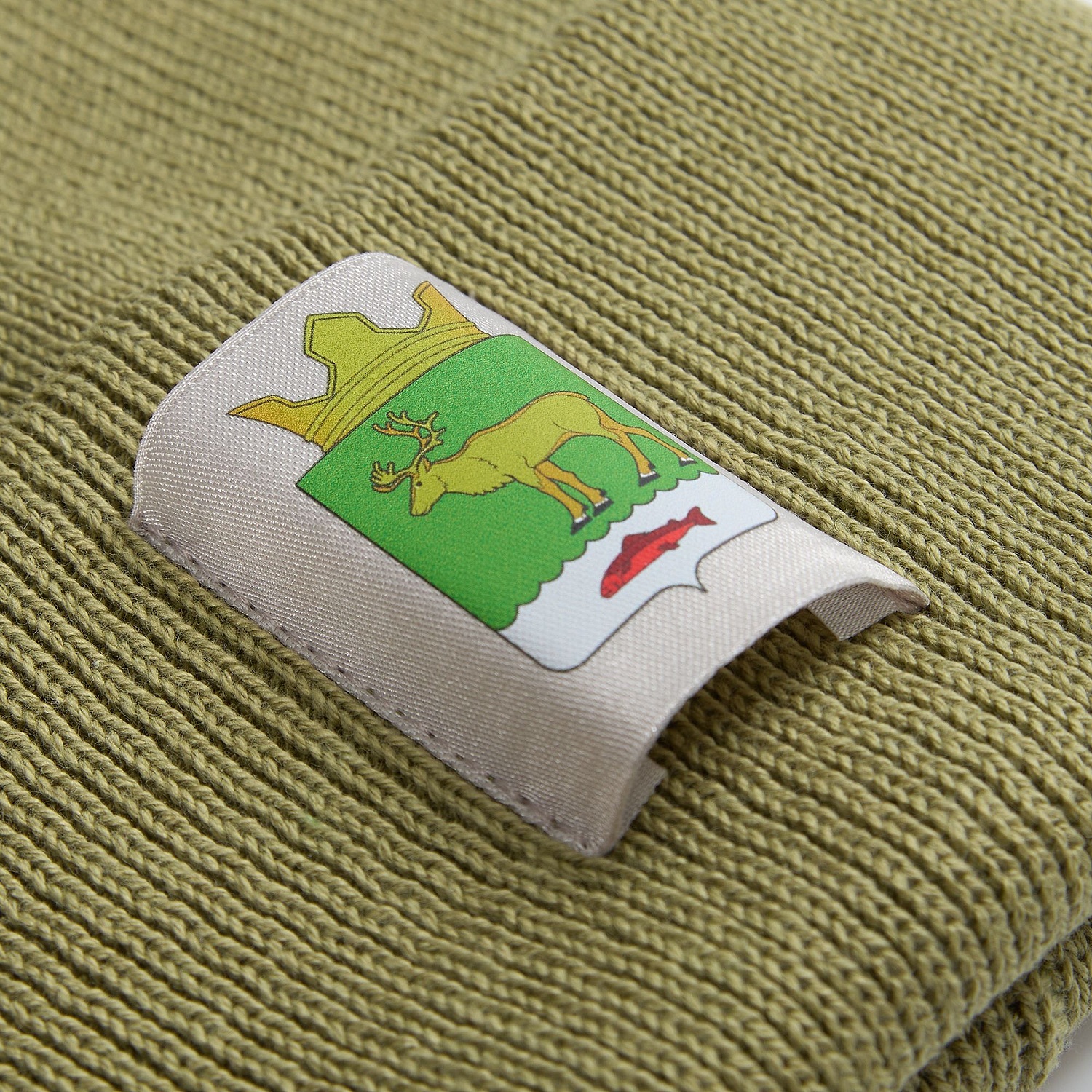 Шапка Urbanite, зеленая (оливковая) с логотипом