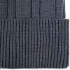 Шапка Knit Beat, серая (графит) с логотипом