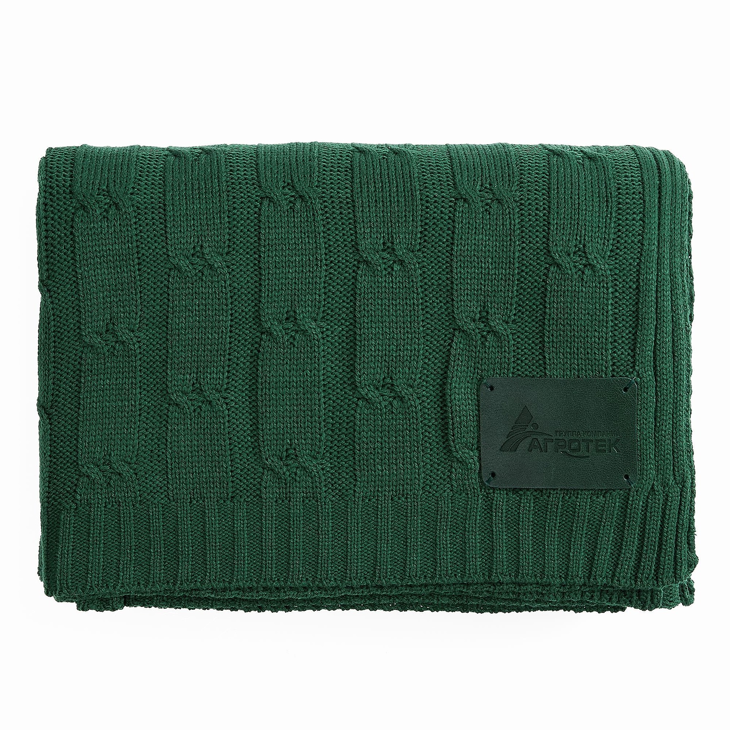 Лейбл кожаный Beta, XL, зеленый с логотипом