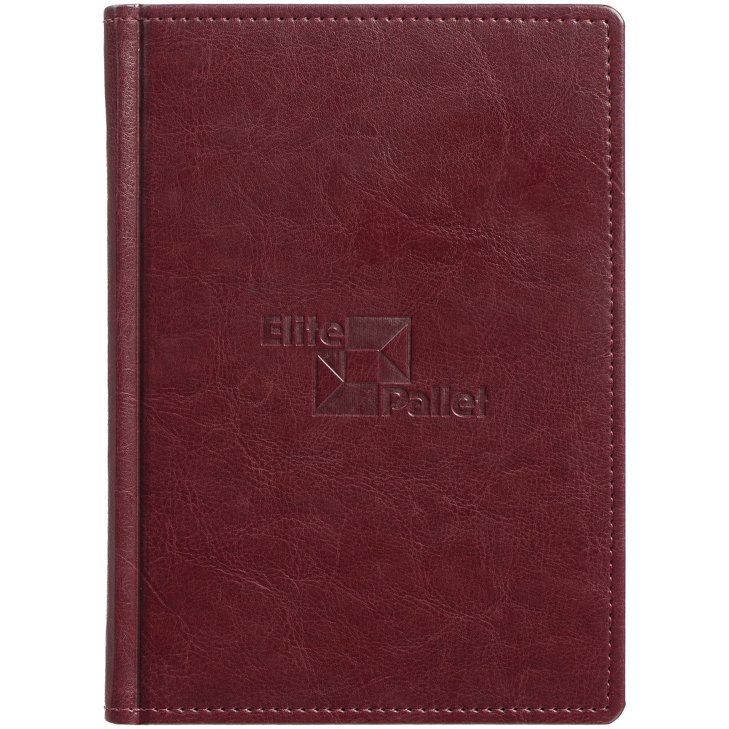 Ежедневник Nebraska, недатированный, бордовый с логотипом