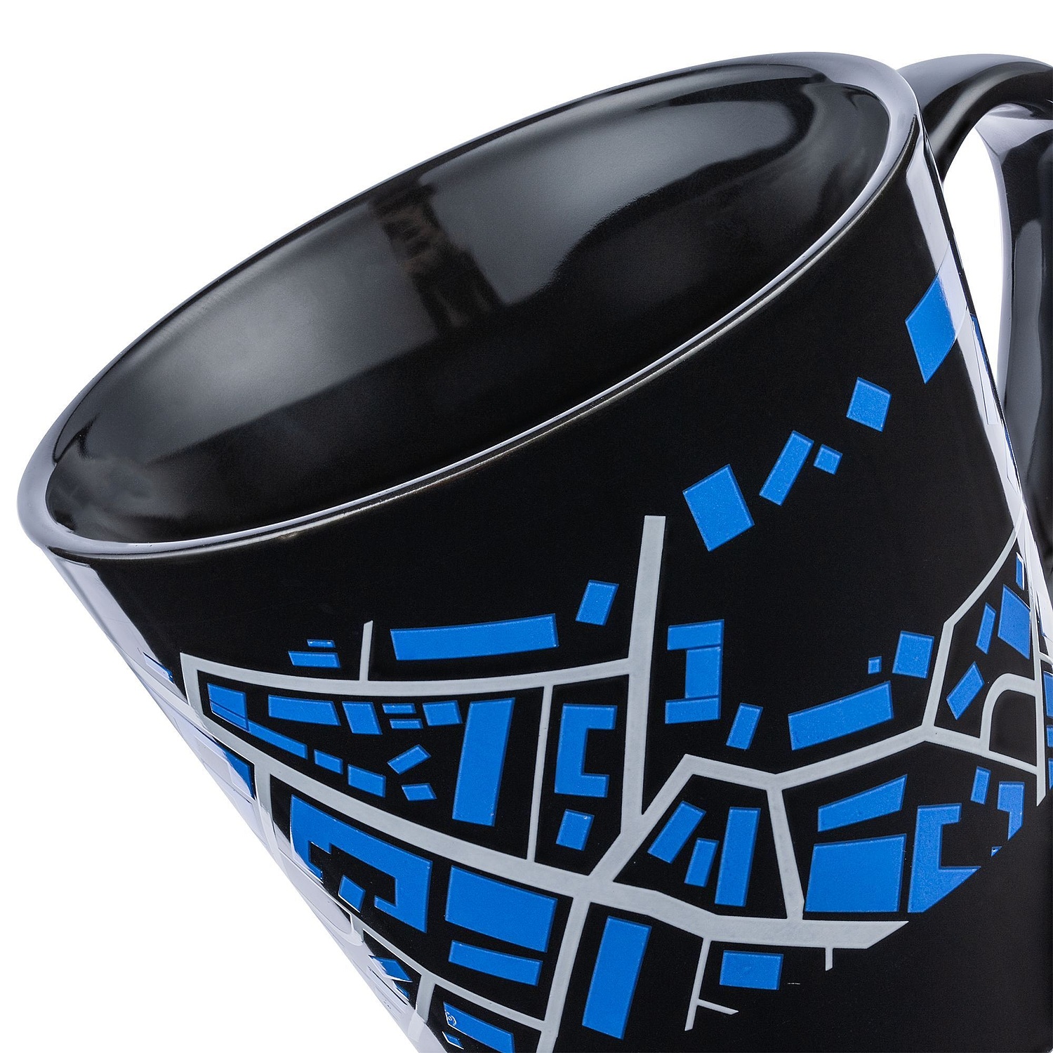 Кружка Modern Bell Classic, глянцевая, черная с логотипом