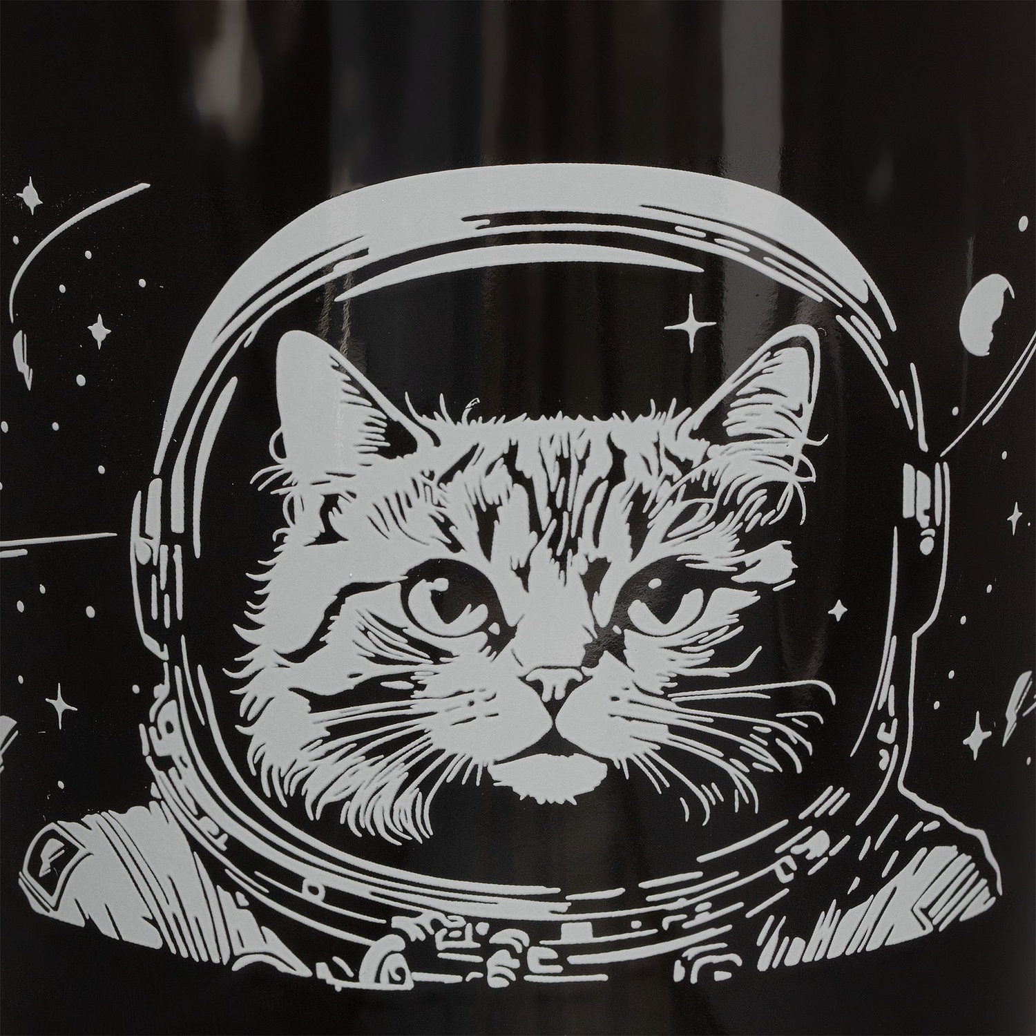 Кружка Vierra с крышкой-костером, черная